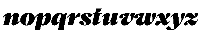 PPHatton BlackItalic Font LOWERCASE