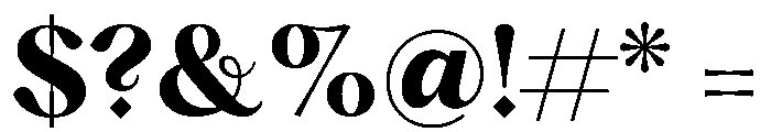 PPHatton Bold Instance Font OTHER CHARS