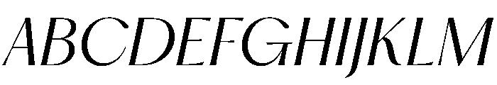 PPHatton LightItalic Instance Font UPPERCASE