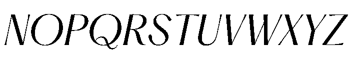 PPHatton LightItalic Instance Font UPPERCASE