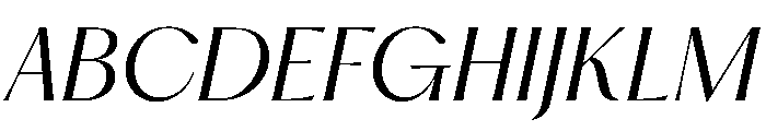 PPHatton LightItalic Font UPPERCASE