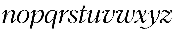 PPHatton LightItalic Font LOWERCASE