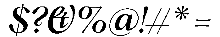 PPHatton MediumItalic Instance Font OTHER CHARS