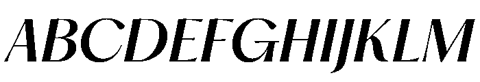 PPHatton MediumItalic Instance Font UPPERCASE