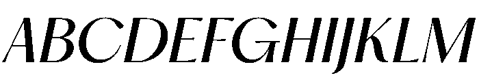 PPHatton RegularItalic Instance Font UPPERCASE