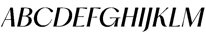 PPHatton RegularItalic Font UPPERCASE