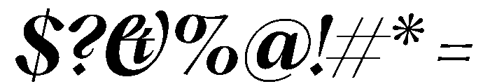 PPHatton SemiboldItalic Instance Font OTHER CHARS