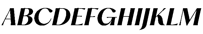 PPHatton SemiboldItalic Instance Font UPPERCASE