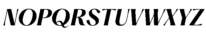 PPHatton SemiboldItalic Instance Font UPPERCASE