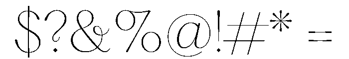 PPHatton Thin Instance Font OTHER CHARS