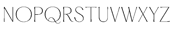PPHatton Thin Instance Font UPPERCASE