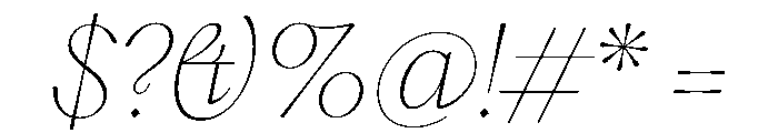 PPHatton ThinItalic Instance Font OTHER CHARS