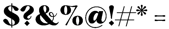PPHatton Ultrabold Instance Font OTHER CHARS