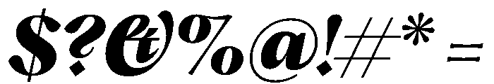 PPHatton UltraboldItalic Instance Font OTHER CHARS