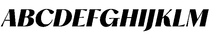 PPHatton UltraboldItalic Instance Font UPPERCASE