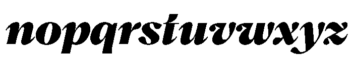 PPHatton UltraboldItalic Instance Font LOWERCASE