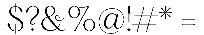 PPHatton Ultralight Instance Font OTHER CHARS