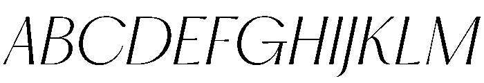 PPHatton UltralightItalic Instance Font UPPERCASE