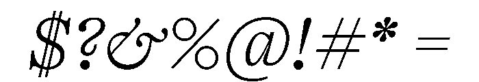 PPKyoto ExtralightItalic Instance Font OTHER CHARS