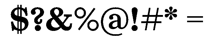 PPKyoto Heavy Instance Font OTHER CHARS