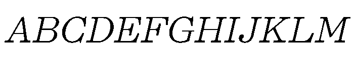 PPKyoto LightItalic Instance Font UPPERCASE