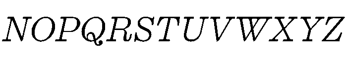 PPKyoto LightItalic Instance Font UPPERCASE