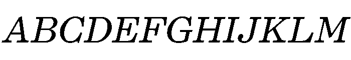 PPKyoto MediumItalic Instance Font UPPERCASE