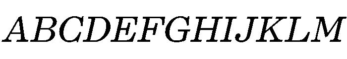 PPKyoto MediumItalic Font UPPERCASE