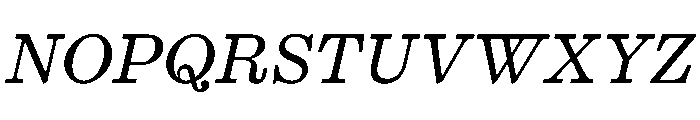 PPKyoto MediumItalic Font UPPERCASE