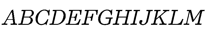 PPKyoto RegularItalic Instance Font UPPERCASE