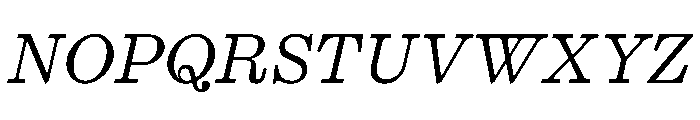 PPKyoto RegularItalic Font UPPERCASE
