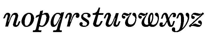 PPKyoto SemiboldItalic Instance Font LOWERCASE
