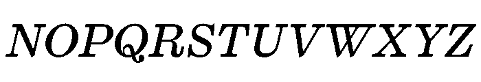 PPKyoto SemiboldItalic Font UPPERCASE