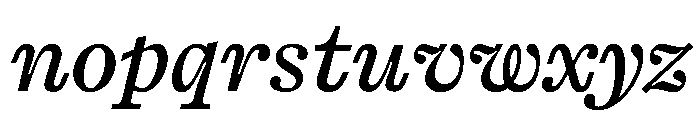 PPKyoto SemiboldItalic Font LOWERCASE