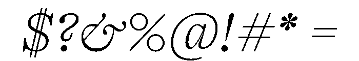 PPKyoto ThinItalic Instance Font OTHER CHARS