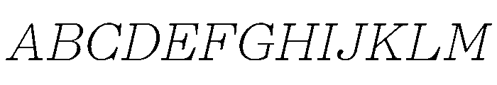 PPKyoto ThinItalic Instance Font UPPERCASE