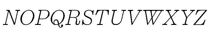 PPKyoto ThinItalic Font UPPERCASE
