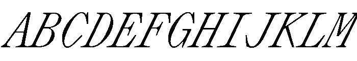 PPLettraMono LightItalic Instance Font UPPERCASE