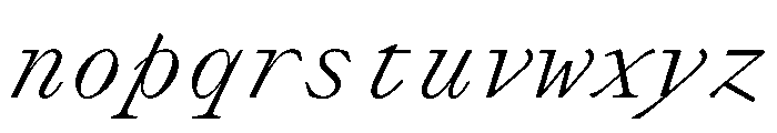 PPLettraMono LightItalic Instance Font LOWERCASE