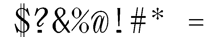 PPLettraMono Regular Instance Font OTHER CHARS