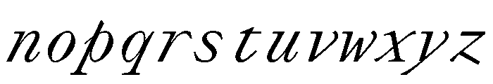 PPLettraMono RegularItalic Font LOWERCASE