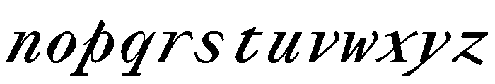 PPLettraMono SemiboldItalic Instance Font LOWERCASE