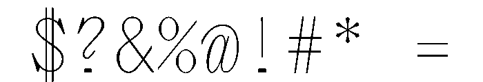 PPLettraMono Thin Instance Font OTHER CHARS