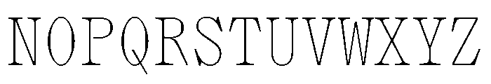 PPLettraMono Thin Instance Font UPPERCASE