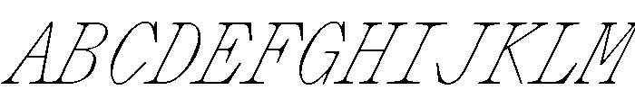 PPLettraMono ThinItalic Instance Font UPPERCASE