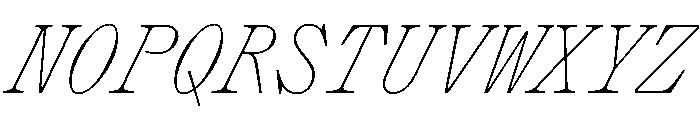 PPLettraMono ThinItalic Instance Font UPPERCASE