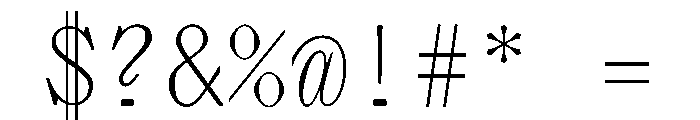 PPLettraMono Ultralight Instance Font OTHER CHARS