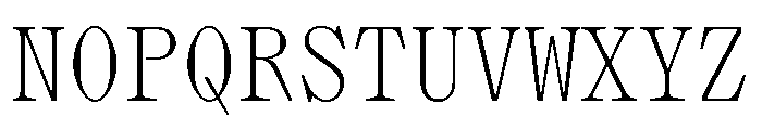 PPLettraMono Ultralight Instance Font UPPERCASE