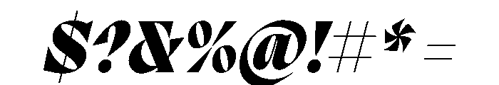 PPMigraItalic BlackItalic Instance Font OTHER CHARS