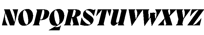 PPMigraItalic BlackItalic Instance Font UPPERCASE
